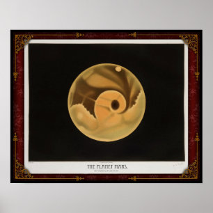 Frühe Sicht auf das Planet Mars Poster