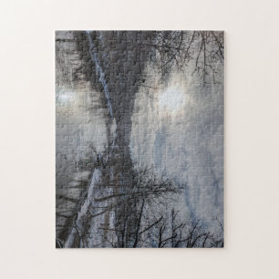 Frühe Sonne im Winter Puzzle