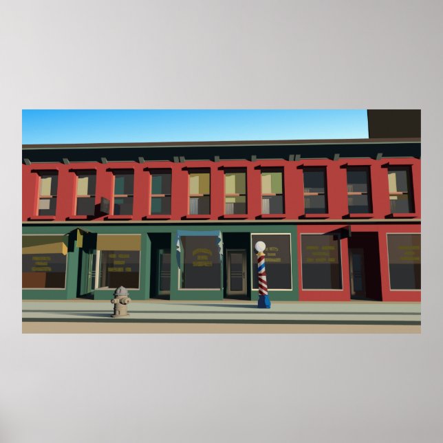 Frühe Sonntagmorgen Poster (Vorne)