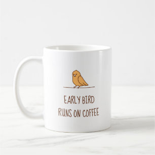 Frühe Vogelparrot-Zitat Kaffeetasse