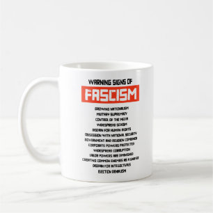Frühe Warnsignale des Faschismus Kaffeetasse