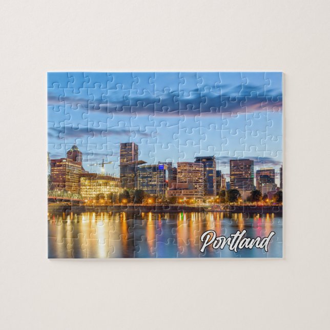 Früher Abend in Portland, Oregon Puzzle (Horizontal)