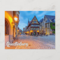 Früher Abend in Quedlinburg, Deutschland