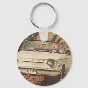 Früher Corvair Cabrio Schlüsselanhänger