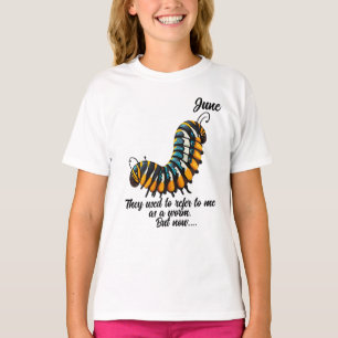 "Früher.." Der T - Shirt eines anpassbaren Mädchen