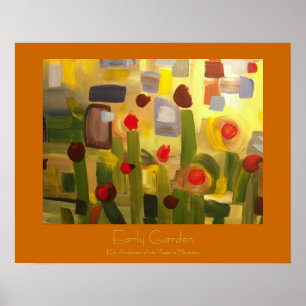 Früher Garten Poster