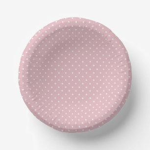 Früher Herbst Polka Dots Klassiker Gedämpfte Ros Pappteller
