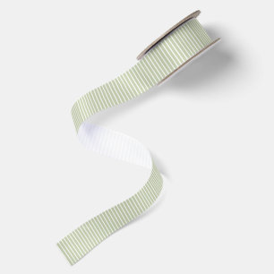 Früher Herbst Raffinierte Streifen Sanftes Oliv Satinband