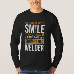 Früher lächelte ich Schweißdesign zum Schweißen vo T-Shirt