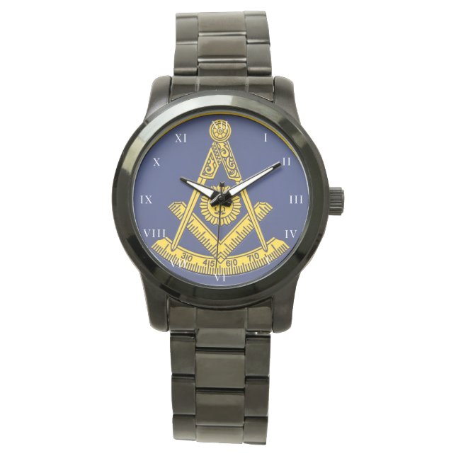Früher Master Freemason Square und Compass Masonic Armbanduhr (Vorderseite)