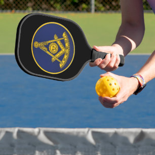 Früher Master Freemason Square und Compass Masonic Pickleball Schläger