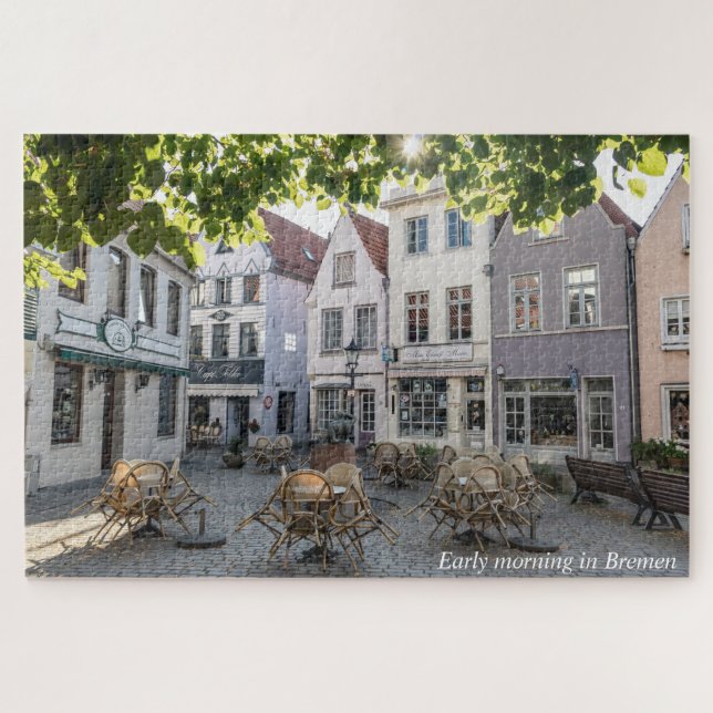 Früher Morgen in Bremen Puzzle (Horizontal)