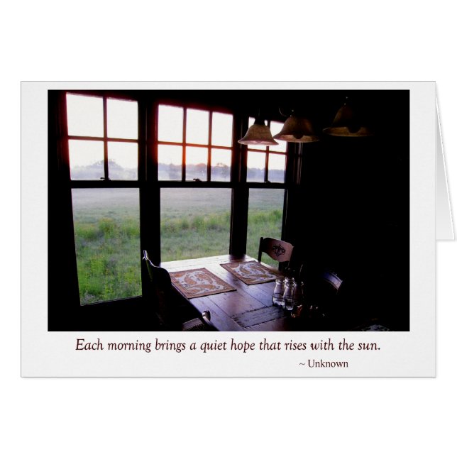 Früher Morgen-Land-Küchen-Frühstückstisch (Vorderseite (Horizontal))