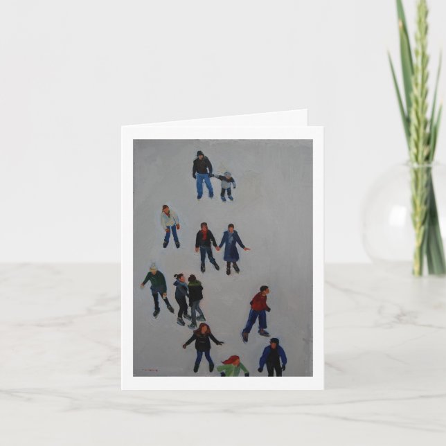 Früher Schnee Feiertagskarte (Vorderseite)