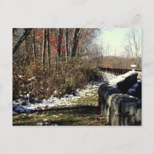 Früher Schneefall auf dem Cherohala Skyway Postkarte