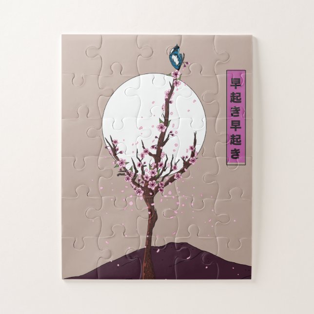 Früher Vogel Frühaufsteher Puzzle (Vertikal)