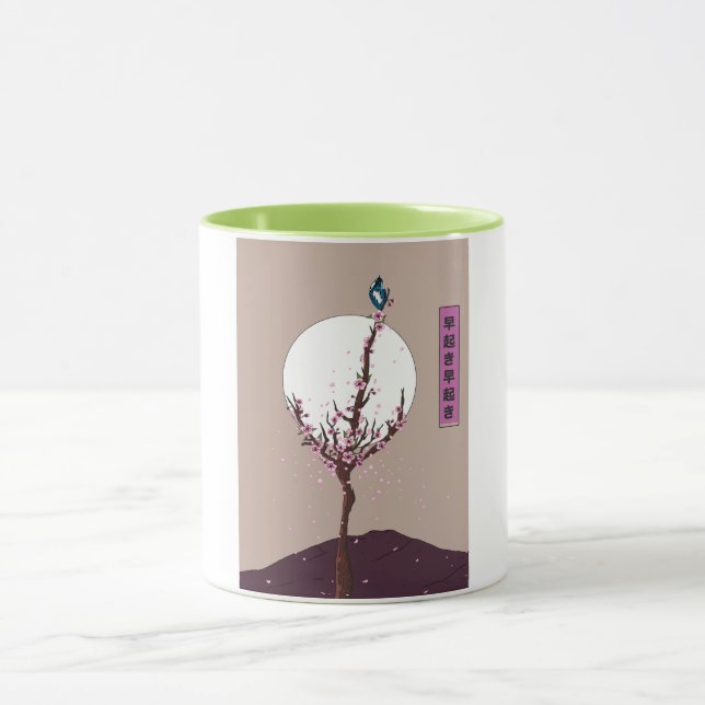 Früher Vogel Frühaufsteher Tasse (Zentrum)
