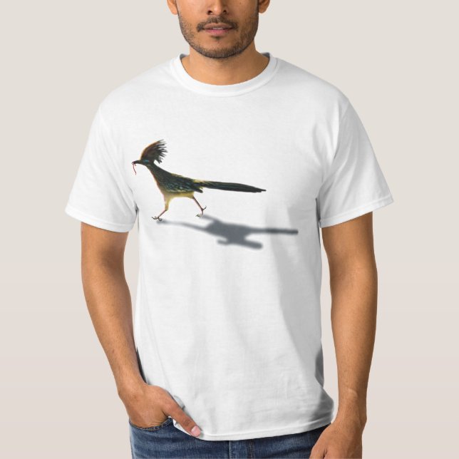Früher Vogel, helles Shirt (Vorderseite)