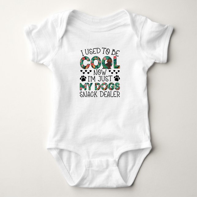 Früher war ich Cool, jetzt bin ich nur ein Geschen Baby Strampler (Vorderseite)