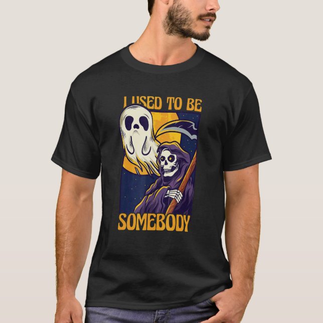 Früher war ich jemand, der den Skeletton Grim Sens T-Shirt (Vorderseite)