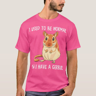 Früher war ich normal, jetzt habe ich ein Gerbils  T-Shirt