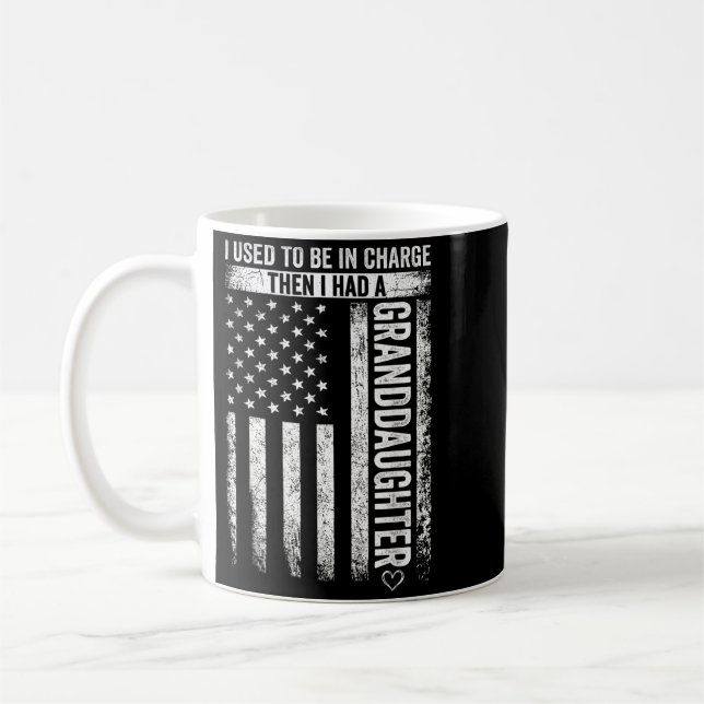 Früher war ich verantwortlich Hatte eine Enkelin V Kaffeetasse (Links)