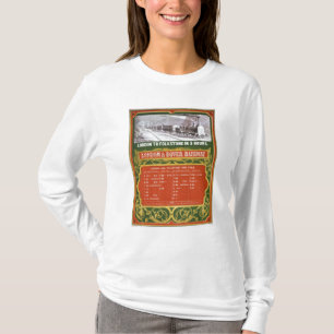 Früher Zeitplan für das London zu Dover-Eisenbah T-Shirt