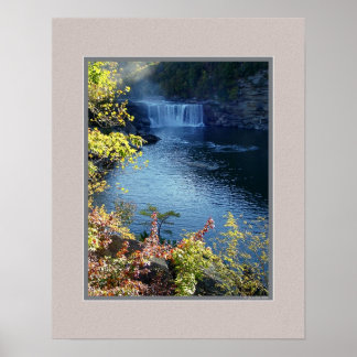 Früherer Herbst bei Cumberland Falls, Kentucky Poster