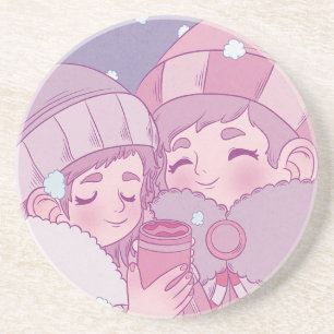 Früherer Winter Getränkeuntersetzer