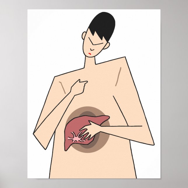 Früherkennung von Lebererkrankungen. Poster (Vorne)