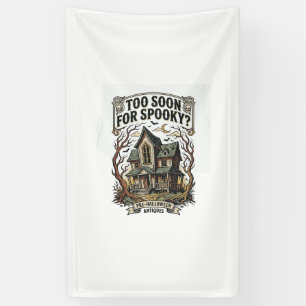 Frühes Halloween-Shirt Vintage Spukhaus-Design Banner
