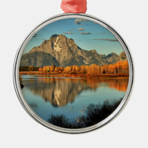 Frühes Licht in Wyoming an Oxbow Biegung Ornament Aus Metall