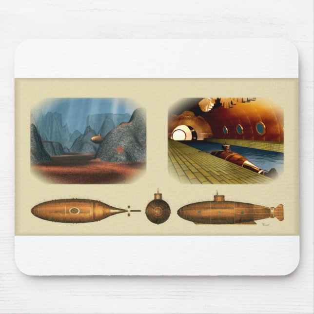 frühes U-Boot Mousepad (Vorne)