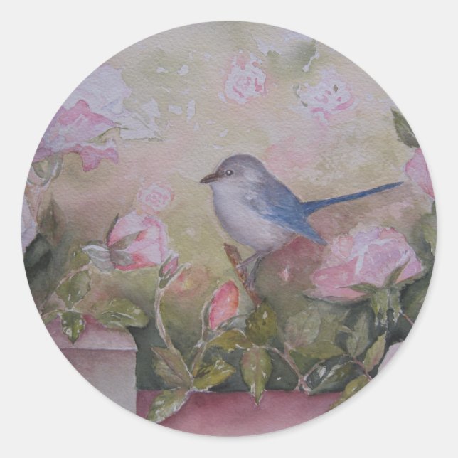 Frühgartensticker Runder Aufkleber (Vorderseite)