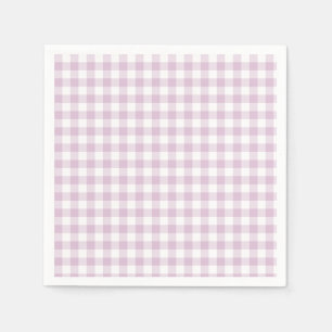 Frühherbst Klassisches Gingham Warmes Lila Serviette