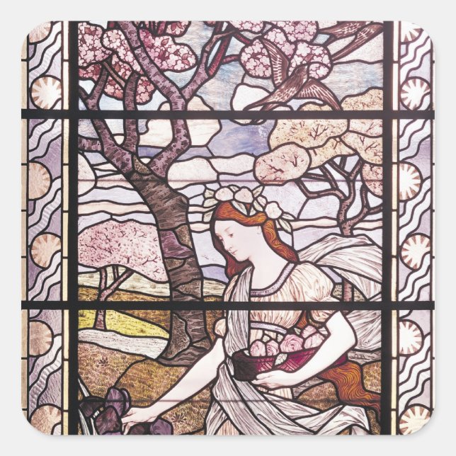 Frühjahr 1894 quadratischer aufkleber (Vorderseite)