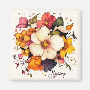Frühjahr 2025 Blume Magnet