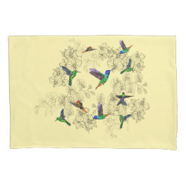 Frühjahr Birds Pillow Case - Custom Colors Kissenbezug