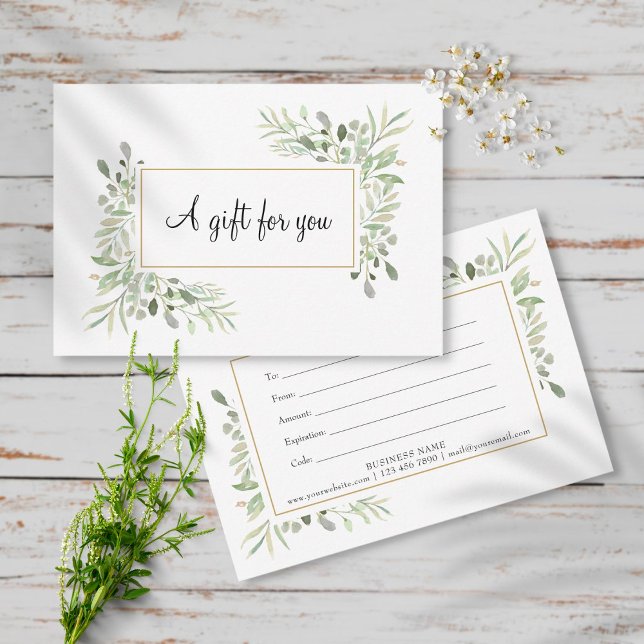 Frühjahr-Blätter Geschenkgutschein (Von Creator hochgeladen)