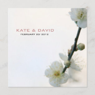 Frühjahr Bliss/Hochzeit und Alleinstellungsflora i Einladung