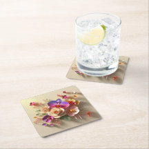 Frühjahr blüht 3D-Grußkarte - Lebhafte Rose