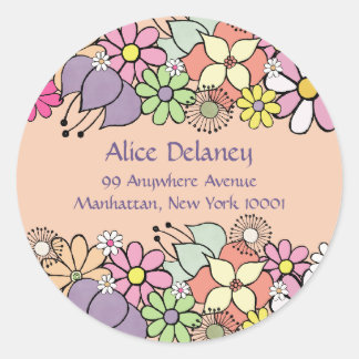 Frühjahr blüht Rücksendeadressen-Aufkleber Sticker