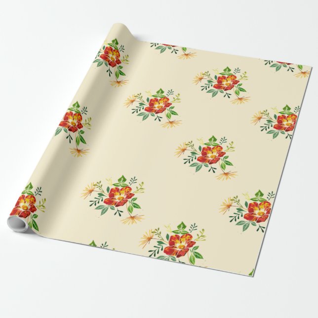Frühjahr-Blume Geschenkpapier (Ungerollt)