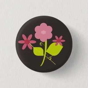 Frühjahr-Blumen Button