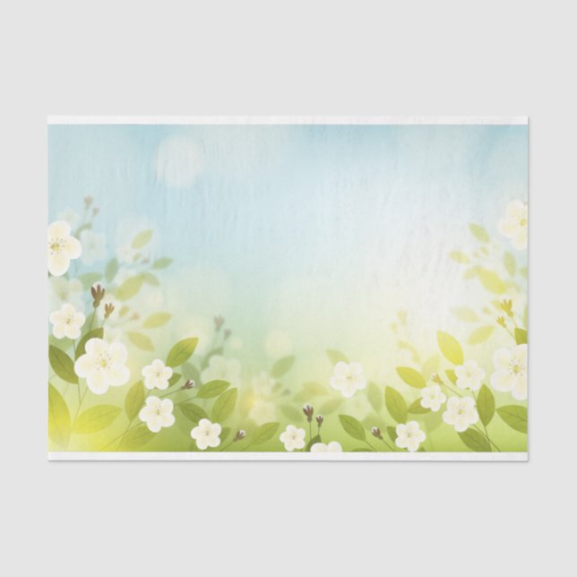 Frühjahr-Blumendesign Serie 2 Seidenpapier (Vorderseite)