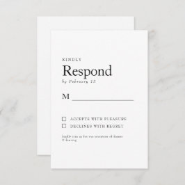 Frühjahr Botanische Weiße Hochzeit RSVP