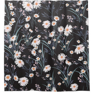 Frühjahr Daisy floral Nahtloses Design Duschvorhang