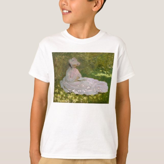 Frühjahr durch Claude Monet T-Shirt (Vorderseite)