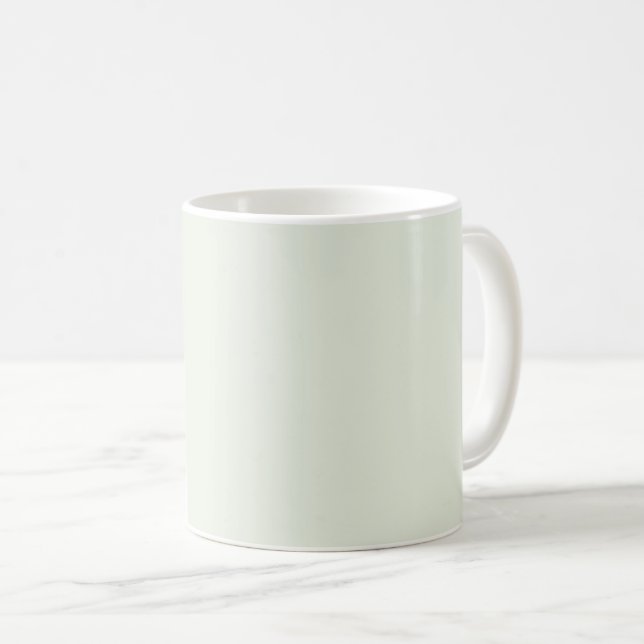 Frühjahr Flüstern Grün Solid Farbe Kaffeetasse (VorderseiteRechts)