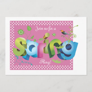 Frühjahr-Flying-Einladung Einladung